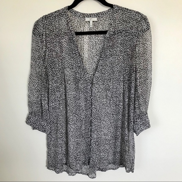 Joie grey printed blouse - Picture 1 of 3